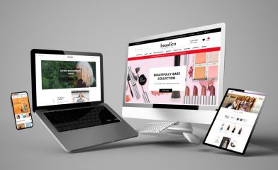 Multiple Electronic Devices - Smartphone, Laptop, Desktop, and Tablet - Display Different BigCommerce Themes.