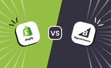 A Visual Comparison Between Two eCommerce Platforms, Shopify and Bigcommerce.