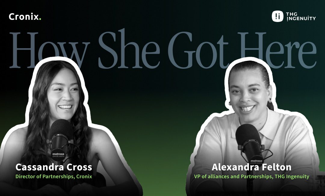 Promotional Graphic of How She Got Here Podcast Episode Featuring Cassandra Cross and Alexandra Felton.