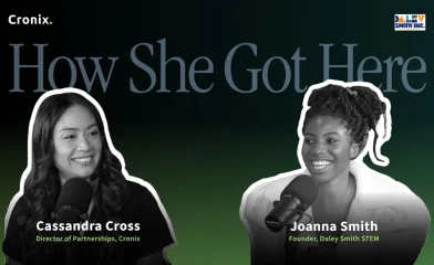 Promotional Graphic of Joanna Smith Speaking on How She Got Here Podcast Episode 9A with Cassandra Cross.