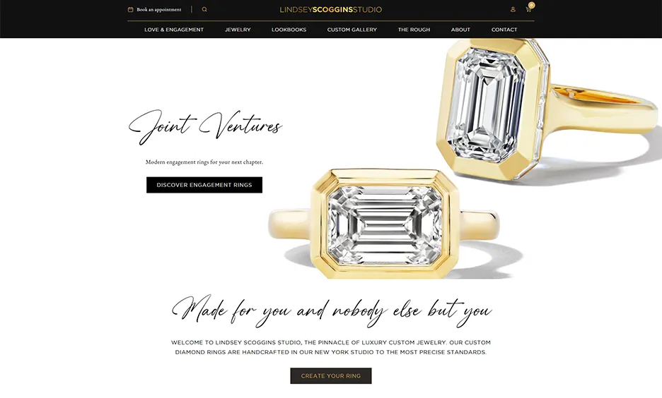 Screenshot of Lindsey Scoggins&rsquo; Ecommerce Website Powered by Cronix