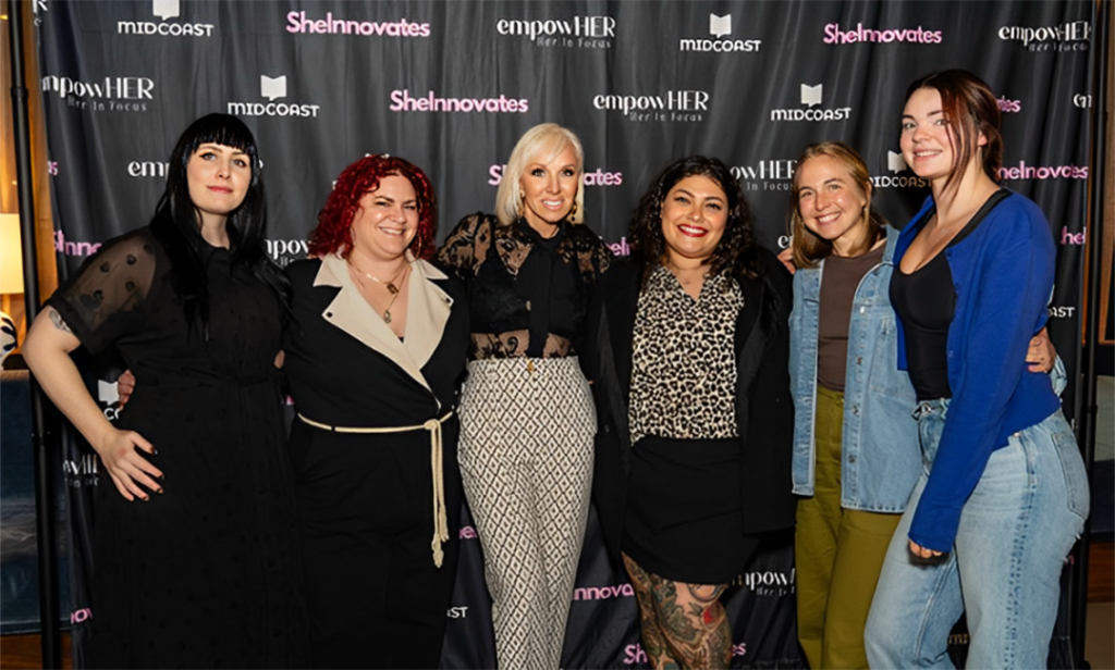 Women networking and connecting at the SheInnovates summit in New York